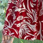 Knox Rose Red And White Floral Print Mini Skirt Size S Photo 3