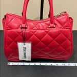 Steve Madden | “Chevy Red” Quilted Satchel w/ Crossbody and Bag Charms Photo 9