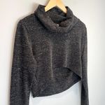 CAbi Glee Cowl Neck Long Sleeve Crop Top - size Small Photo 1