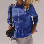 Free People Play Nice Layer Pulse Size Small Blue Photo 0