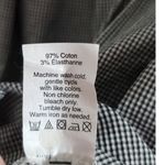 J.Crew  Penny Peasant Gingham Square Neck 3/4 Sleeve Top Black White XS Photo 6