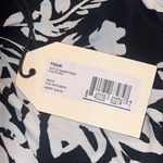 Figue Elenor Halter Maxi Dress Black White Floral Print Size 8 NWT Photo 3