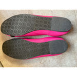 Lilly Pulitzer  Hot Pink Lion Head Knock Knock Ballet Flats Preppy Palm Beach 7.5 Photo 2