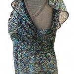 Route 66 Size 7/8 (small) vintage 1990s era ruffled v-neck cap sleeve empire waist knee length dress Photo 4