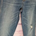 J.Crew  9" VINTAGE STRAIGHT DISTRESSED  RAW ANKLE BLUE WASH JEANS 25 Photo 4