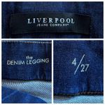 Liverpool Jeans Company Liverpool Jeans The Denim Legging Skinny Ankle Mid Rise Dark Wash Size 4/27 Photo 5