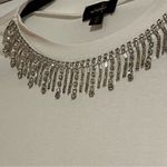 On Twelfth #172 RHINESTONE EMBELLISHED PUFF SLEEVE BLOUSE TOP SIZE MEDIUM Photo 4