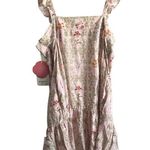 Dainty Floral Tile Print Flutter
Sleeve Mini Dress Photo 2