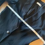 Ramy Brook  Albie Jacket, black, dramatic shoulder detail, button closure, sz 0 Photo 9