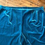 Chico's Traveler turquoise velvet jewel pull on 3/XL pants Photo 1