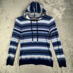 Ralph Lauren Lauren  Sweater Women M Hoodie‎ Striped Lightweight Knit Top Vintage Photo 1