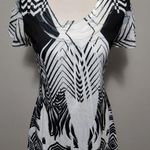 B.L.E.U. Black white sublimination abstract tee size sp Photo 0