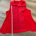 For Cynthia Red Quilted Front Zip Up Vest w/Pockets Women’s Plus Size 2X Photo 4