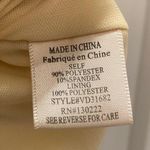 Very J Cream Beige Plisse Textured Trapeze Neck Sleeveless Dress - M Photo 6