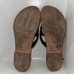 Bernardo  O-Ring Thong Sandals w Rhinestones Brown Leather Women’s 9 Photo 7