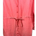 Soft Surroundings Long Sleeve Drawstring Waist Modal Shirt Dress Size Large Tall Photo 5