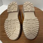 Portland Leather Patina Zoe Caramel Suede Penny Loafer Platform Lug Heel Shoe Size 5.5 Photo 5