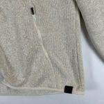 LL Bean Women's Oatmeal Fleece Full Zip Up Jacket Size XL Regular White Photo 7