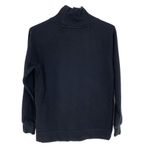 Athleta Cozy Karma Side Zip Black Funnel Neck Sweatshirt Photo 5