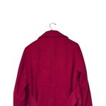 CAbi Women Peacoat Jacket Tea Coat Style 619 Wool Blend Burgundy Red Plus Sz. 14 Photo 8