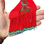 Farm Rio New Sweet Bloom Bouquet Linen Blend Minidress Red Beaded Belt Medium Photo 9