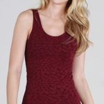 NIKIBIKI NEW Burgundy Burn Out Wide Strap Tank Top Photo 0