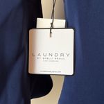 Laundry by Shelli Segal  Navy Blue Off Shoulder Dress Sz 0 Photo 3