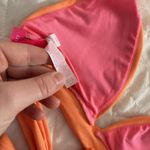 Victoria's Secret VS Womens Size Small Neon Orange Bikini Top Halter Padded Photo 7