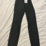 Theory 🆕  | Adbelle L Suede Leggings Pants Charcoal Gray Stretch 00 XS Photo 3