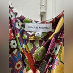 Emma & Michele  Satin Floral Kalediscope Slip Dress Medium Photo 4