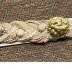 Vintage Carolyn Tanner Designs Braided Belt Cream Textured 36" long 2" wide Photo 3