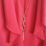 A Byer NWT A. BYER dressy flowy tank with necklace Photo 1