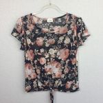 Caution to the Wind Sheer Mesh Floral Blouse Photo 0