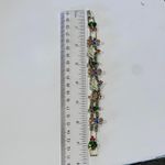 Avon Christmas Bracelet Holiday New Year's Eve 7.5" Goldtone Charms Vintage Gold Photo 7