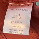 Risen NEW High Rise Straight Jeans Size 27 Distressed Rust Color Womens Red Photo 9