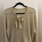 Amuse Society Gold Shimmer Sparkly Bell Sleeve Top “Sparks Fly” Photo 4