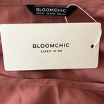 Bloomchic  Ruffle Tiered Round Neck Blouse Top 3/4 Sleeve Dusty Pink 14-16 Photo 4