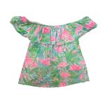 Lilly Pulitzer Lilly‎ Pulitzer Flamingo Print Ruffle Off Shoulder Dress Resort Wear XL Photo 2