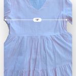 Fancyinn  Pink Tiered Ruffled Lined Tunic Shift Dress Size‎ L Photo 8