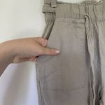 ReVamped beige tan linen rayon pants comfortable casual pockets lightweight Size XS Photo 5