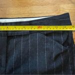 Theory Pinstripe Straight Wool/Lycra Blend Gray & Light Purple Pant Size 6 Photo 9