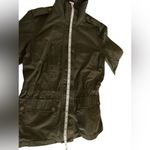 Love Tree  |‎ Hunter Green Hooded Cargo Utility Jacket | m Photo 6