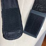 Deadstock Beaded Belt Vintage Women Black Structured Wide Hook and Loop Fancy Photo 7