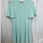 Shoshanna NWT Lovisa Mint Flutter Sleeve A-Line Dress, 8 Photo 4