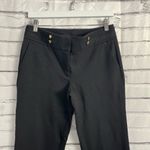 Anne Klein  Women’s Size 6 Black Bootcut Dress Pants Mid Rise Stretch Wide-Leg Photo 4