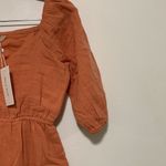 Sim & Sam  woman XS orange dress 100% cotton NWT Photo 4