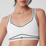 Alo Yoga Airbrush Heart Throb Bra White/Black M Photo 0