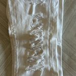 frame denim  Women’s Le Skinny de Jeanne White Stretch Ripped Jeans - Size 28 Photo 1