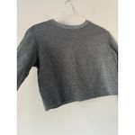 ZARA Women’s Cropped Dark Grey Knit Sweater Size Small Casual Cozy Photo 7