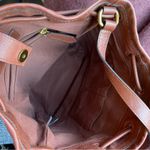 Frye  Olivia Bucket Bag Drawstring Shoulder or Crossbody in Cognac leather Photo 11